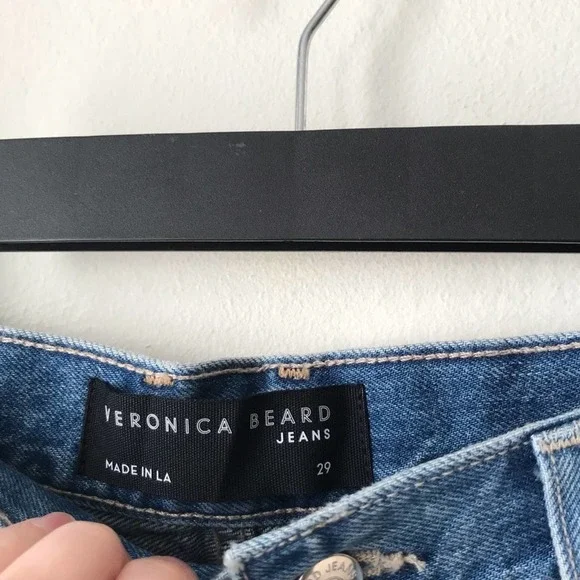 Veronica Beard Dylan Full Length Straight Jeans - Picture 5 of 8